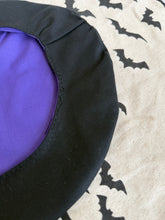 Load image into Gallery viewer, CAT BERET in Black with Pink Plaid (size 22”)