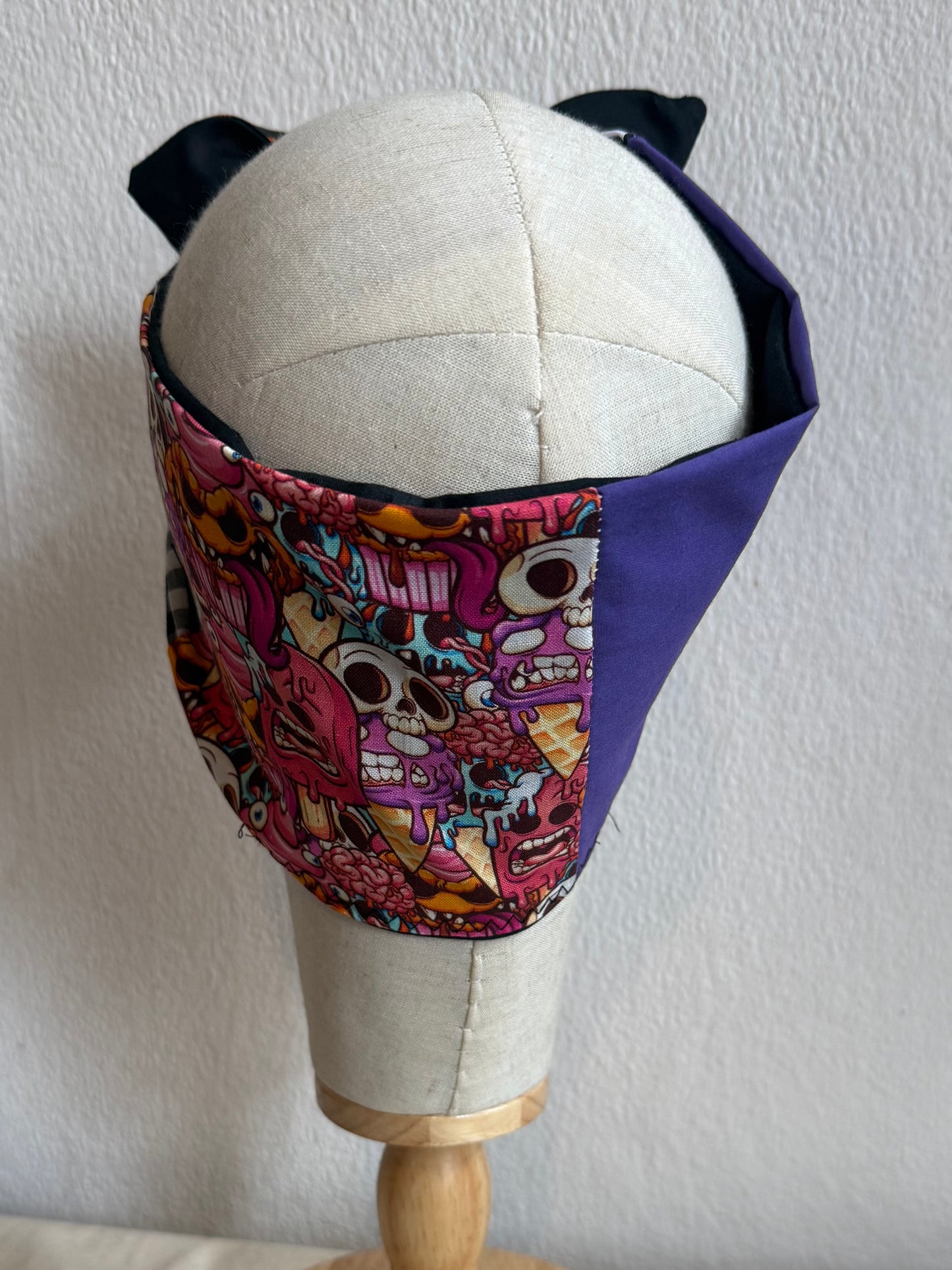 nostalgic 90s halloween summerween patchwork headscarf