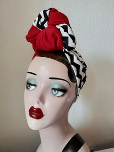 Twin peaks geek black lodge print hair turban accessory 