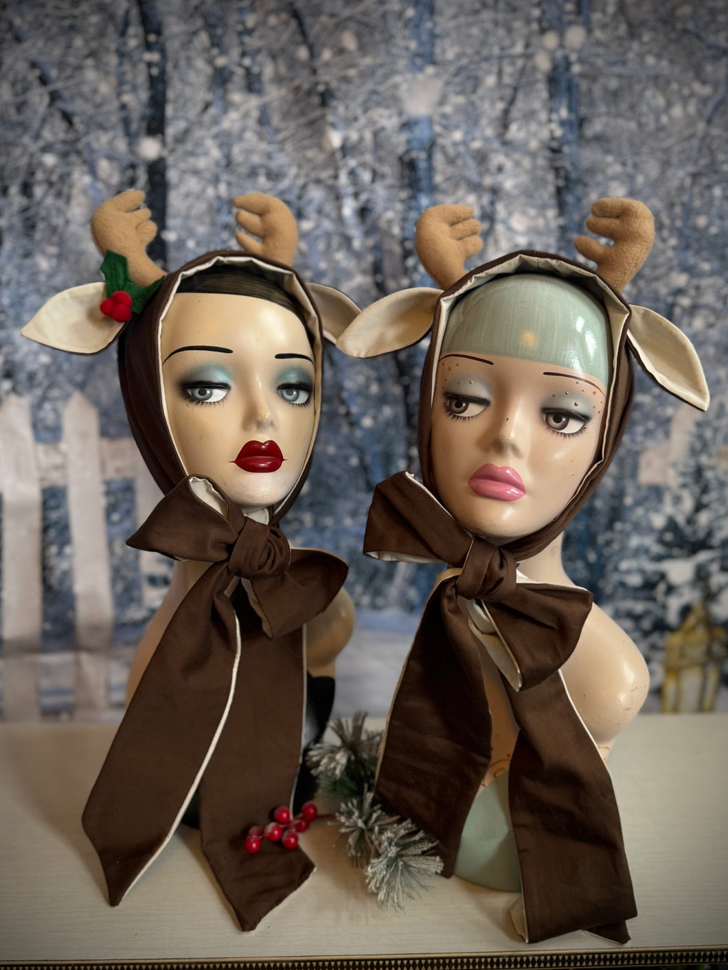 Little Deer Headband (made to order) with Holly Clip