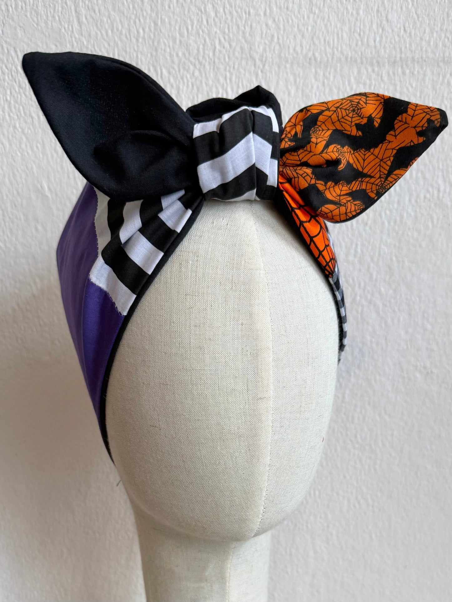 nostalgic 90s halloween summerween patchwork headscarf