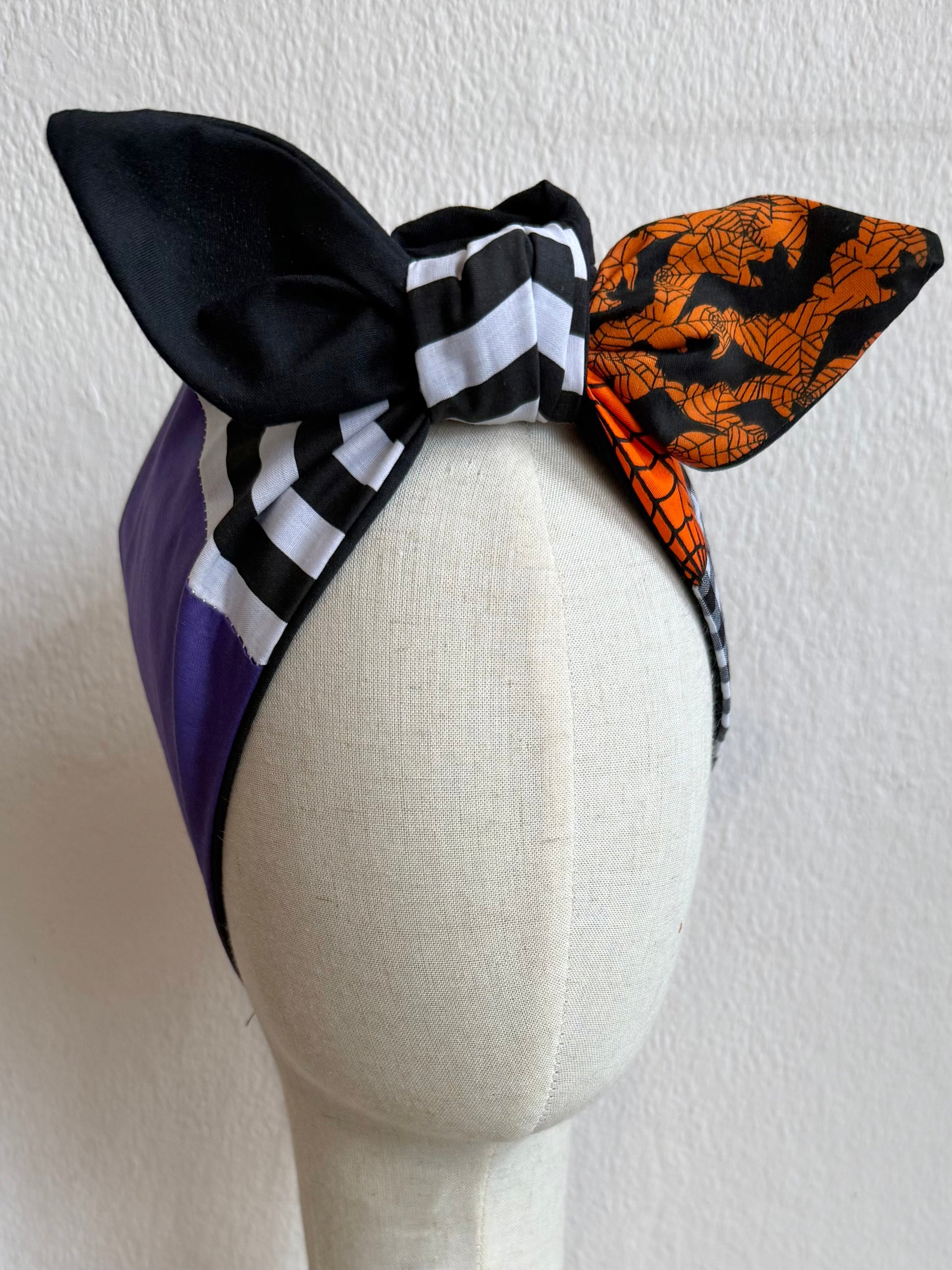 nostalgic 90s halloween summerween patchwork headscarf