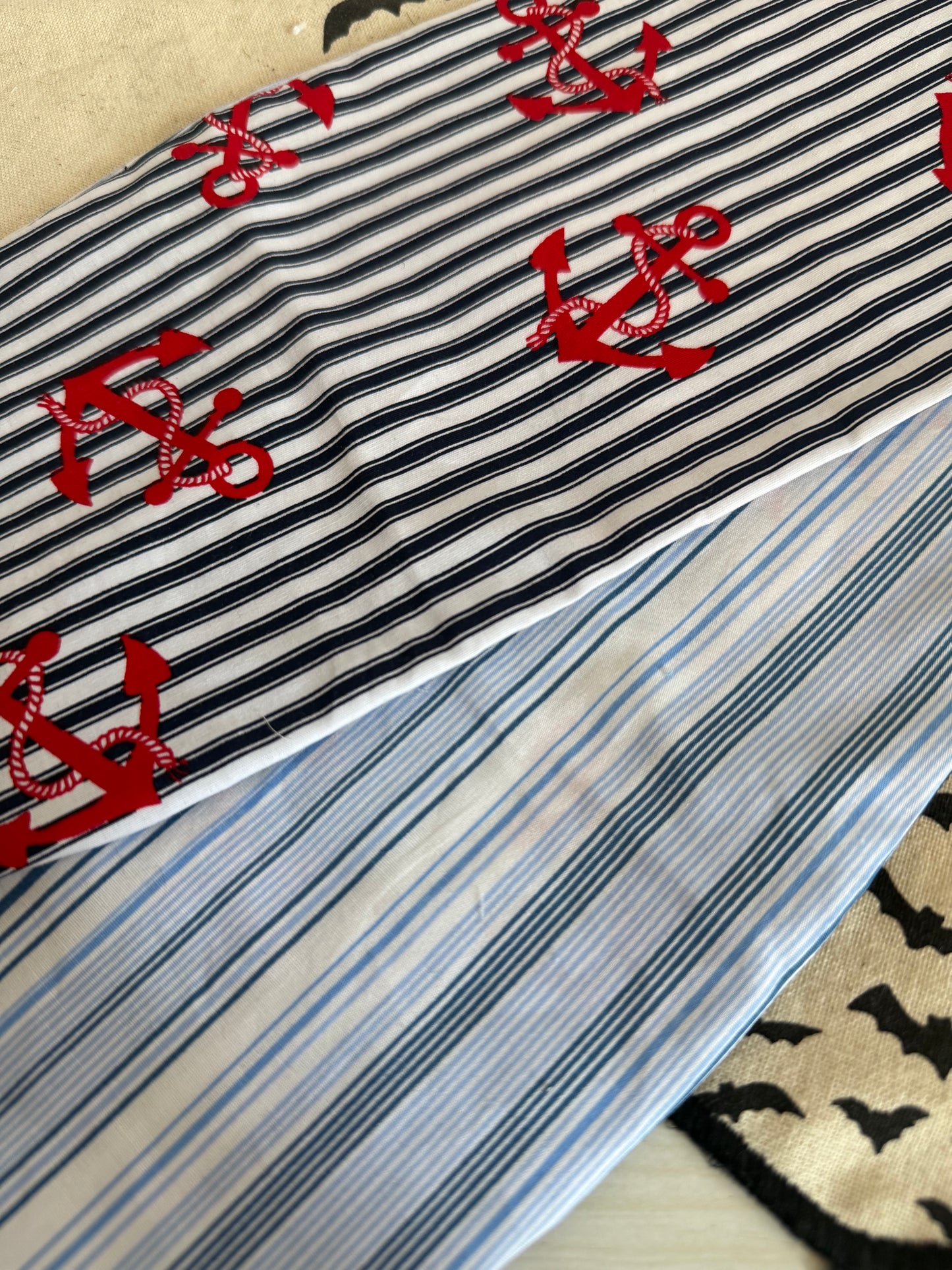 Nautical anchor print headscarf bandana
