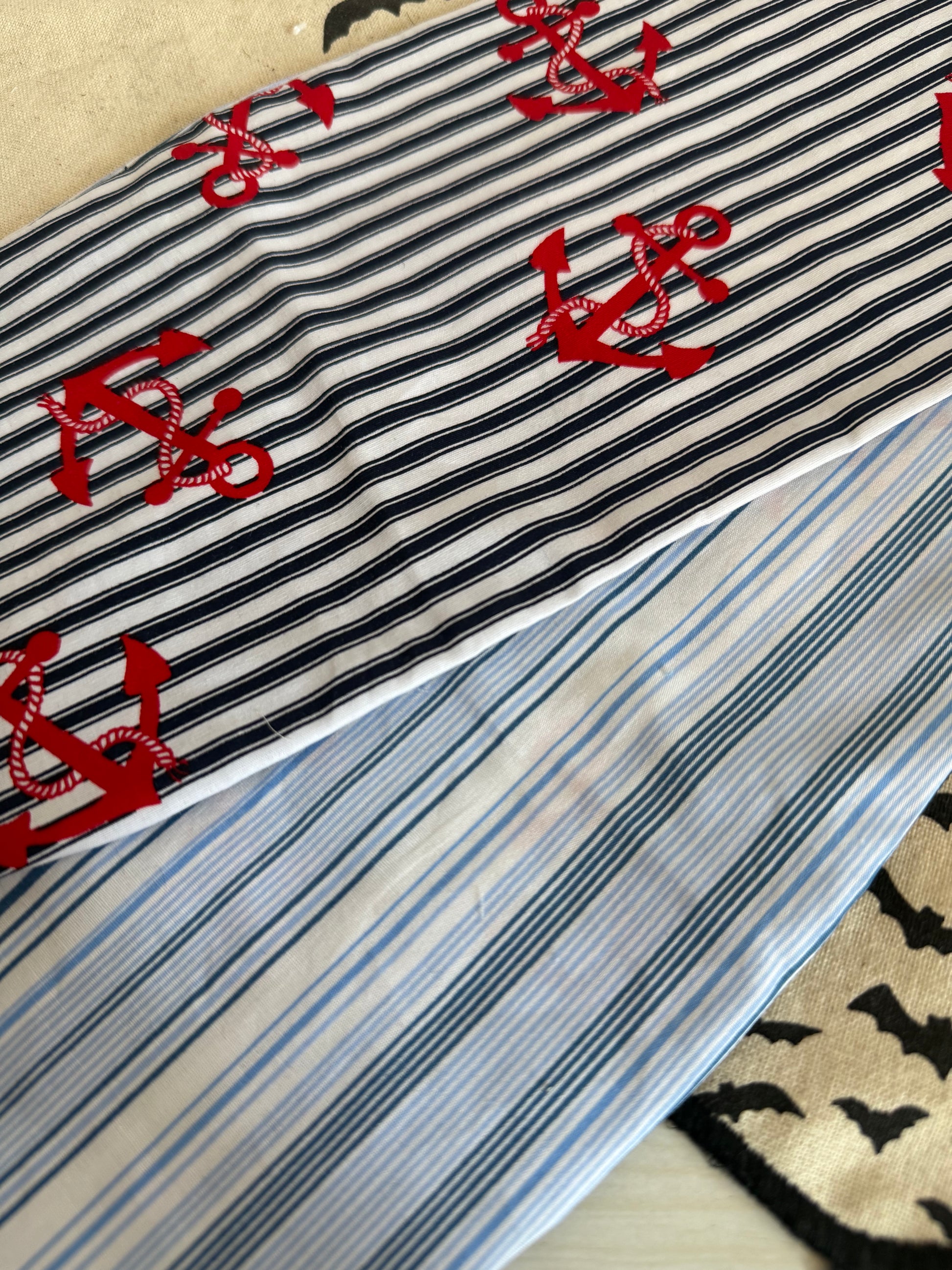 Nautical anchor print headscarf bandana