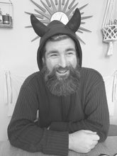 Load image into Gallery viewer, Bearded man in devil horns