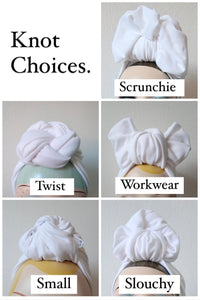 Vintage white summer turban headscarf 