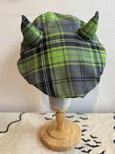 Load image into Gallery viewer, plaid devil horn beret