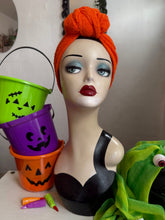 Load image into Gallery viewer, vintage bright orange halloween headband