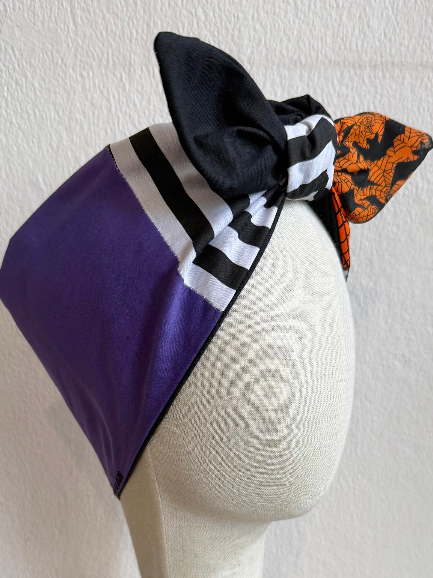 nostalgic 90s halloween summerween patchwork headscarf