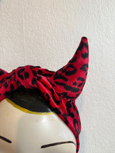 Load image into Gallery viewer, Red leopard print headband 