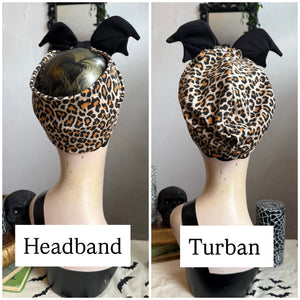 Gothic rockabilly bat hat 