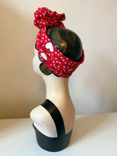 Load image into Gallery viewer, Red heart valentines headband