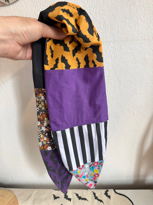 nostalgic 90s halloween summerween patchwork headscarf