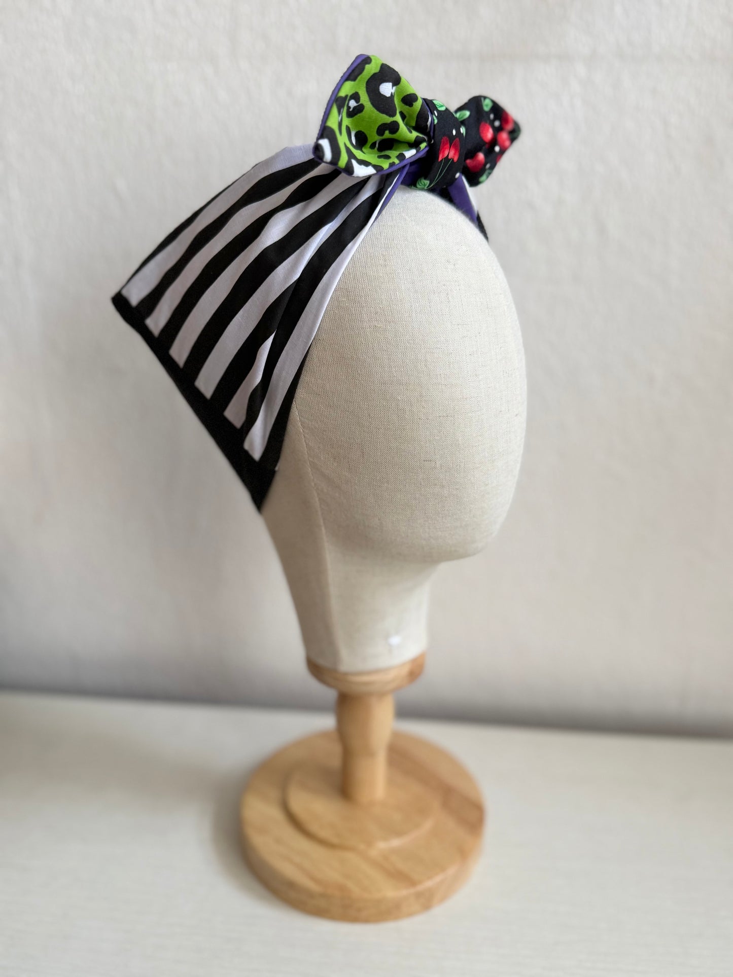 Patchwork Spooky Headscarf (self tie)