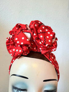 Red heart valentines headband