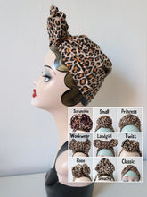 Load image into Gallery viewer, Vintage alt fashion leopard print turban for women 