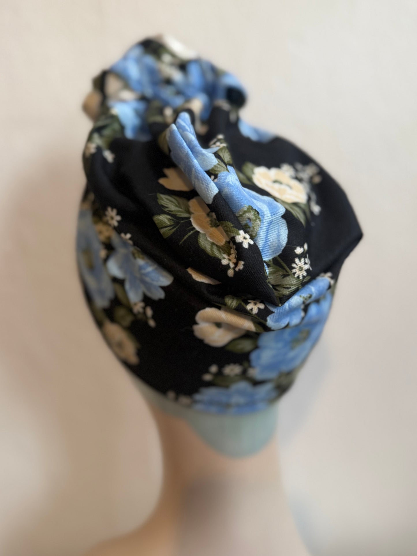 50% OFF SALE ITEM: Vintage Style Pre-tied Turban in Floral Print