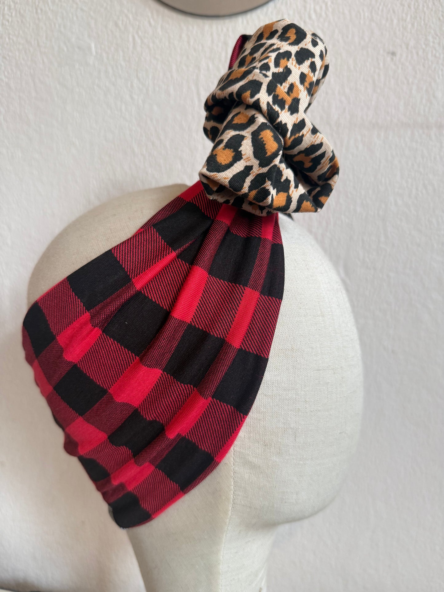 Punky Patchwork Pre-tied Headband