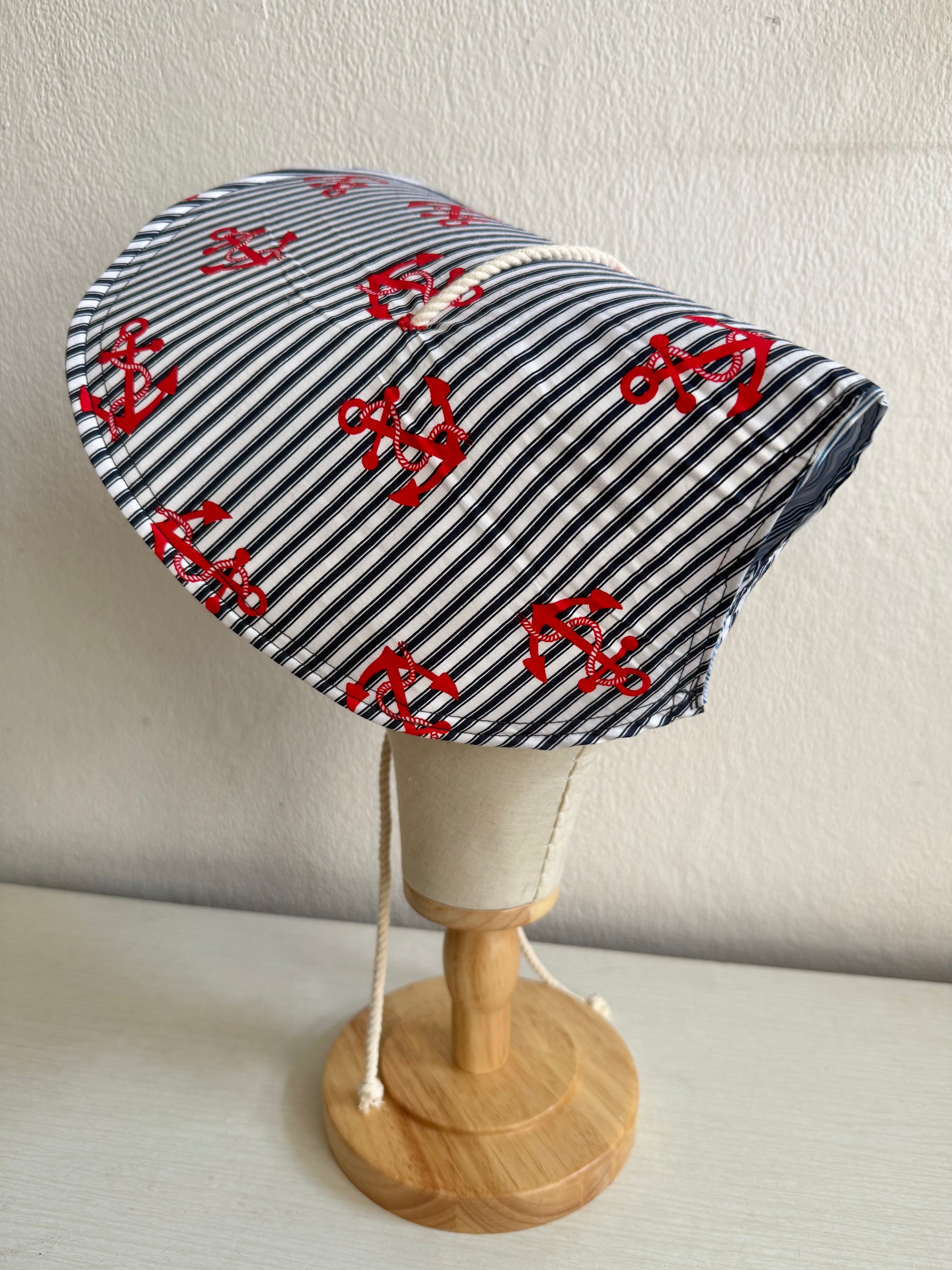 vintage style nautical sun hat