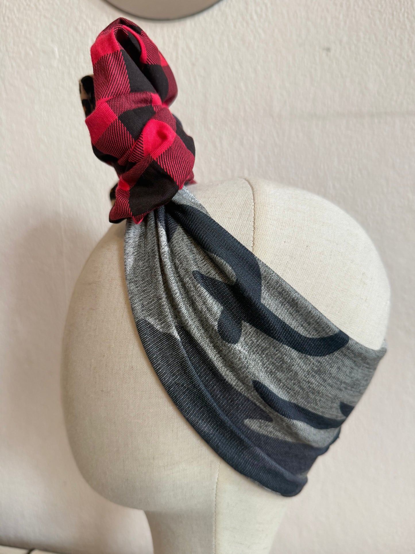 Punky Patchwork Pre-tied Headband