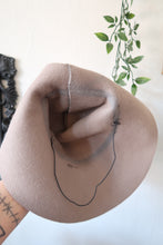 Load image into Gallery viewer, Grey Vintage Style Witch Hat (Refashioned)