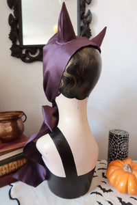 Purple devil gothic Halloween headband 