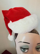 Load image into Gallery viewer, Santa hat pin-up novelty fascinator 