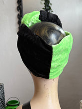 Load image into Gallery viewer, Gothic Halloween alternative fashion green &amp; black headband 