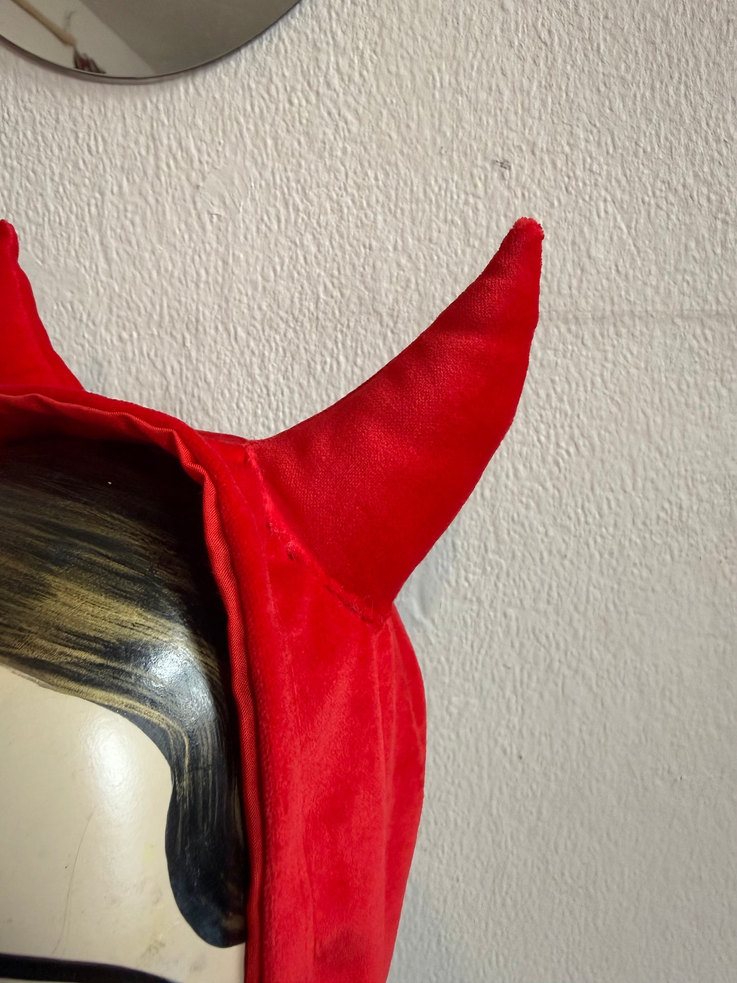 Red Velvet Devil Headpiece