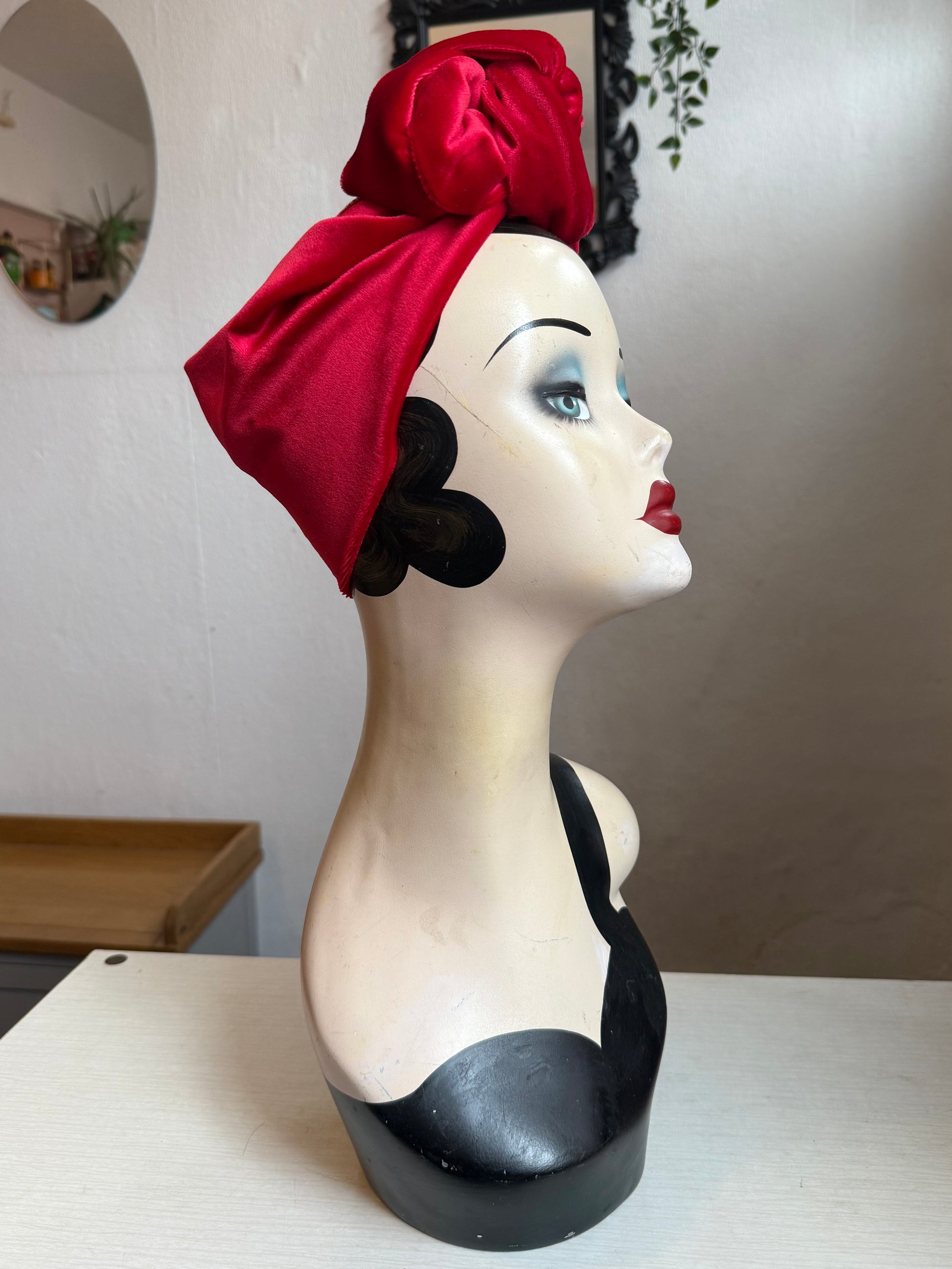 red velvet headband