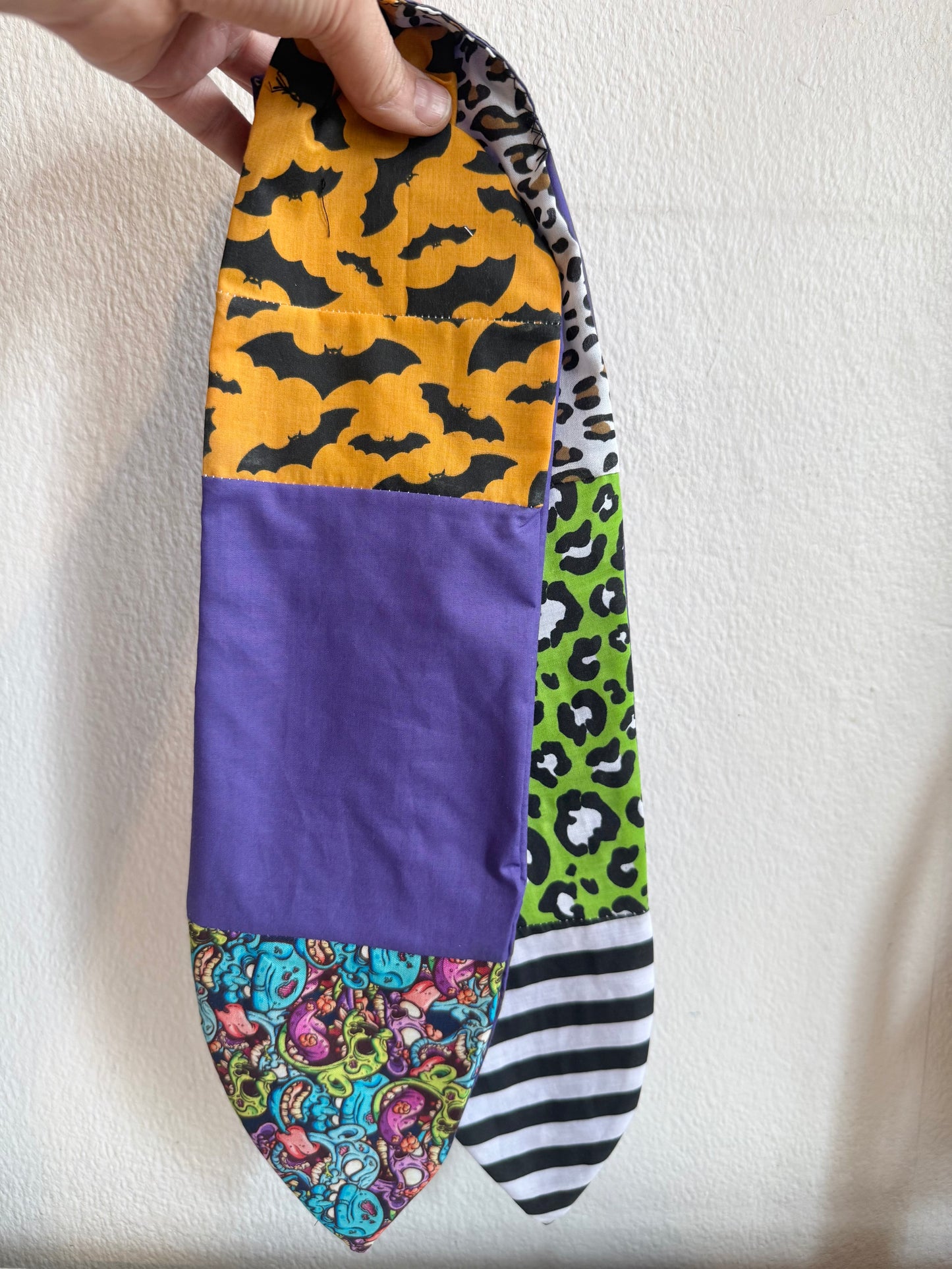 nostalgic 90s halloween summerween patchwork headscarf