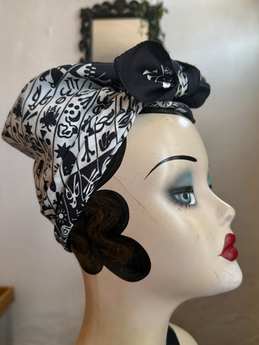 vintage headscarf 