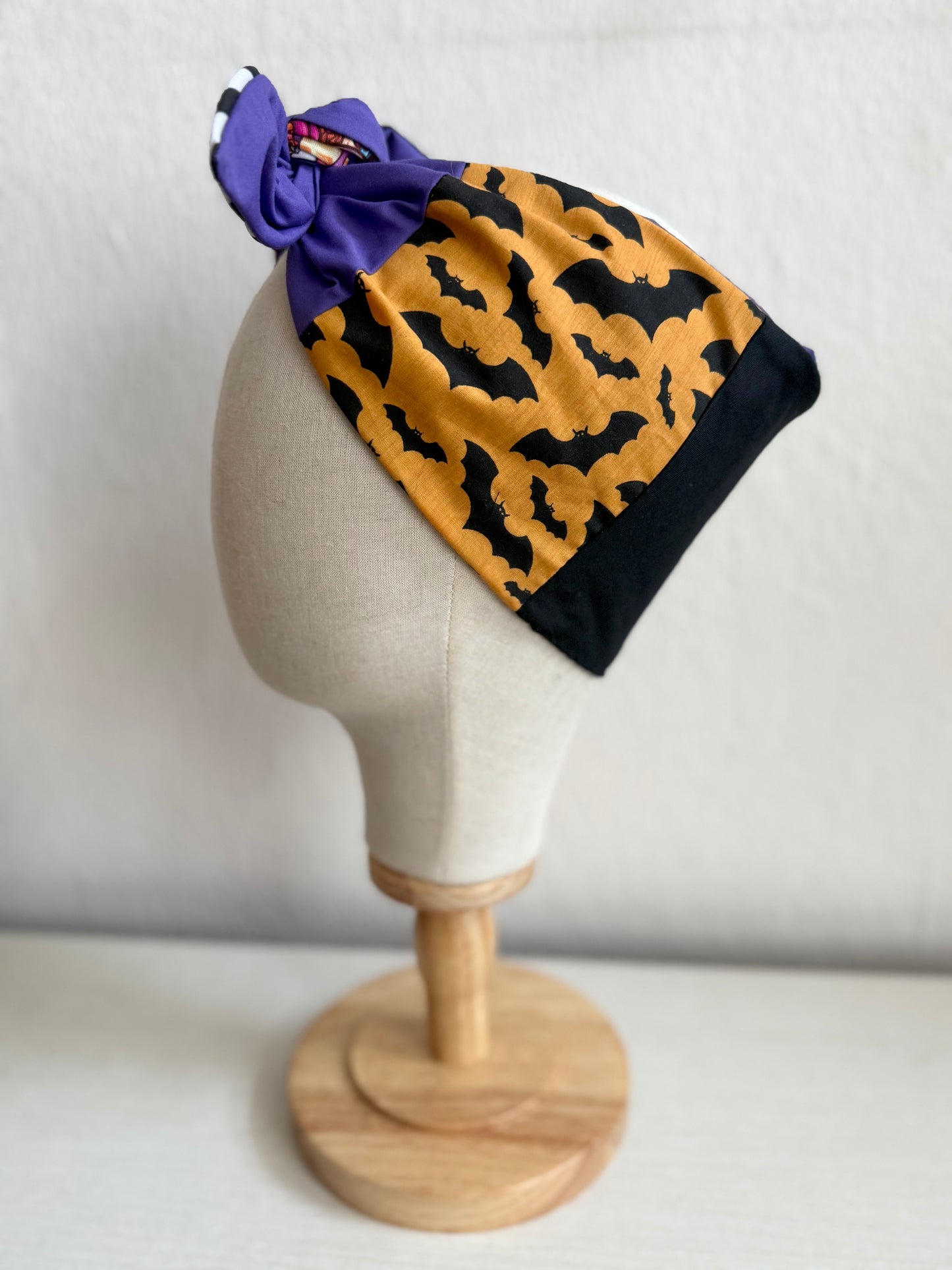 Patchwork Spooky Headscarf (self tie)