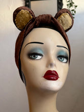 Load image into Gallery viewer, Mannequin head wearing a brown headband with bear ears against a neutral background