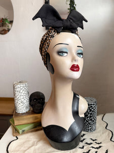 Gothic rockabilly bat hat 
