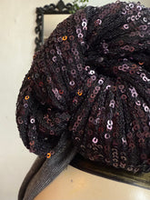 Load image into Gallery viewer, Gothic sequin vintage turban headscarf