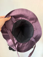 Load image into Gallery viewer, Purple Large Brim Witch Hat