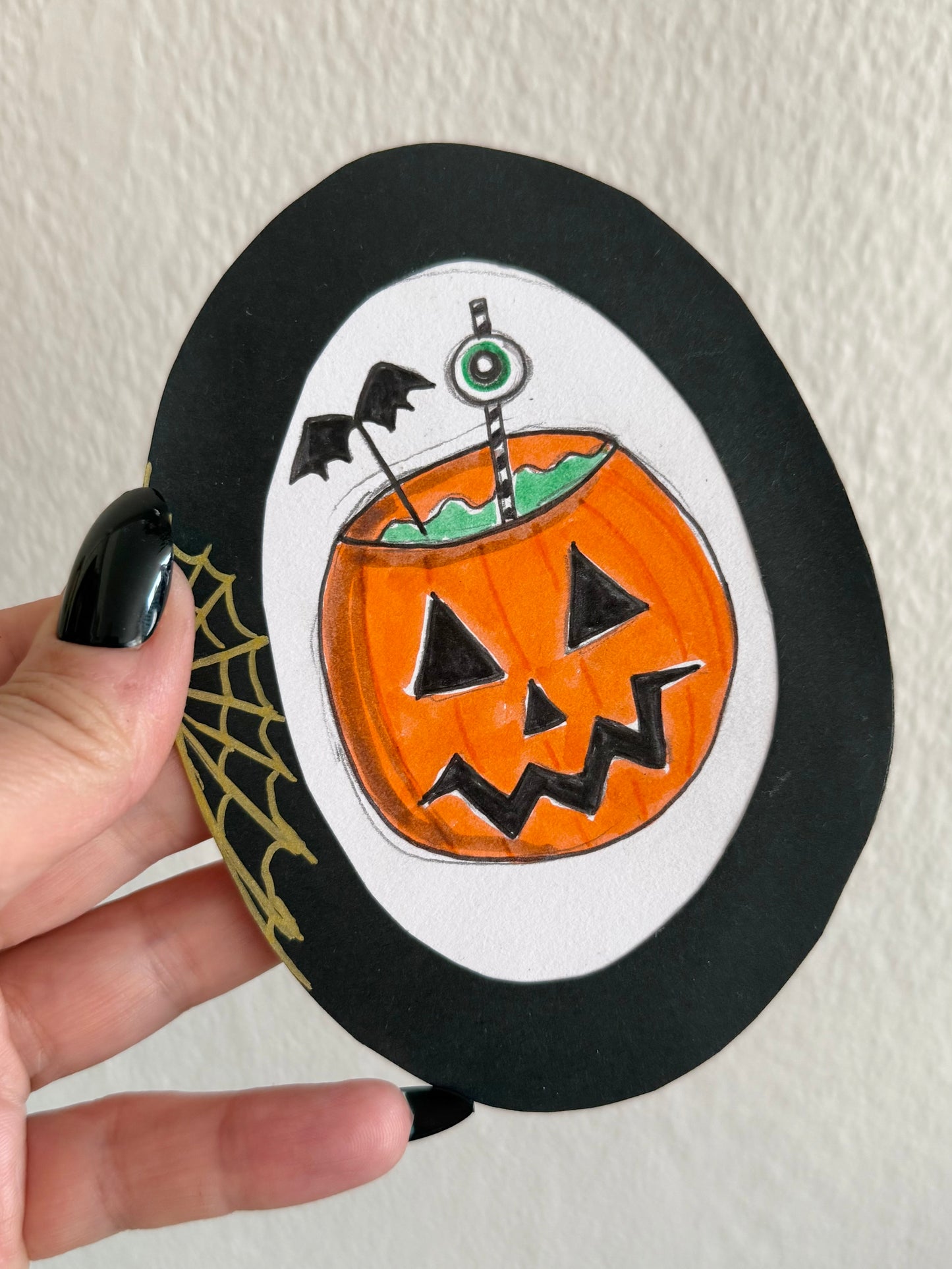 Summerween Pumpkin Cocktail - Spooky Doodle