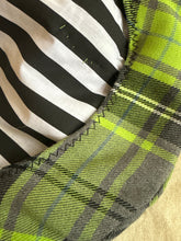 Load image into Gallery viewer, HORNED BERET in Lime Plaid (size 22”)