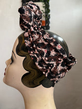 Load image into Gallery viewer, Patterned tiki vintage turban headscarf
