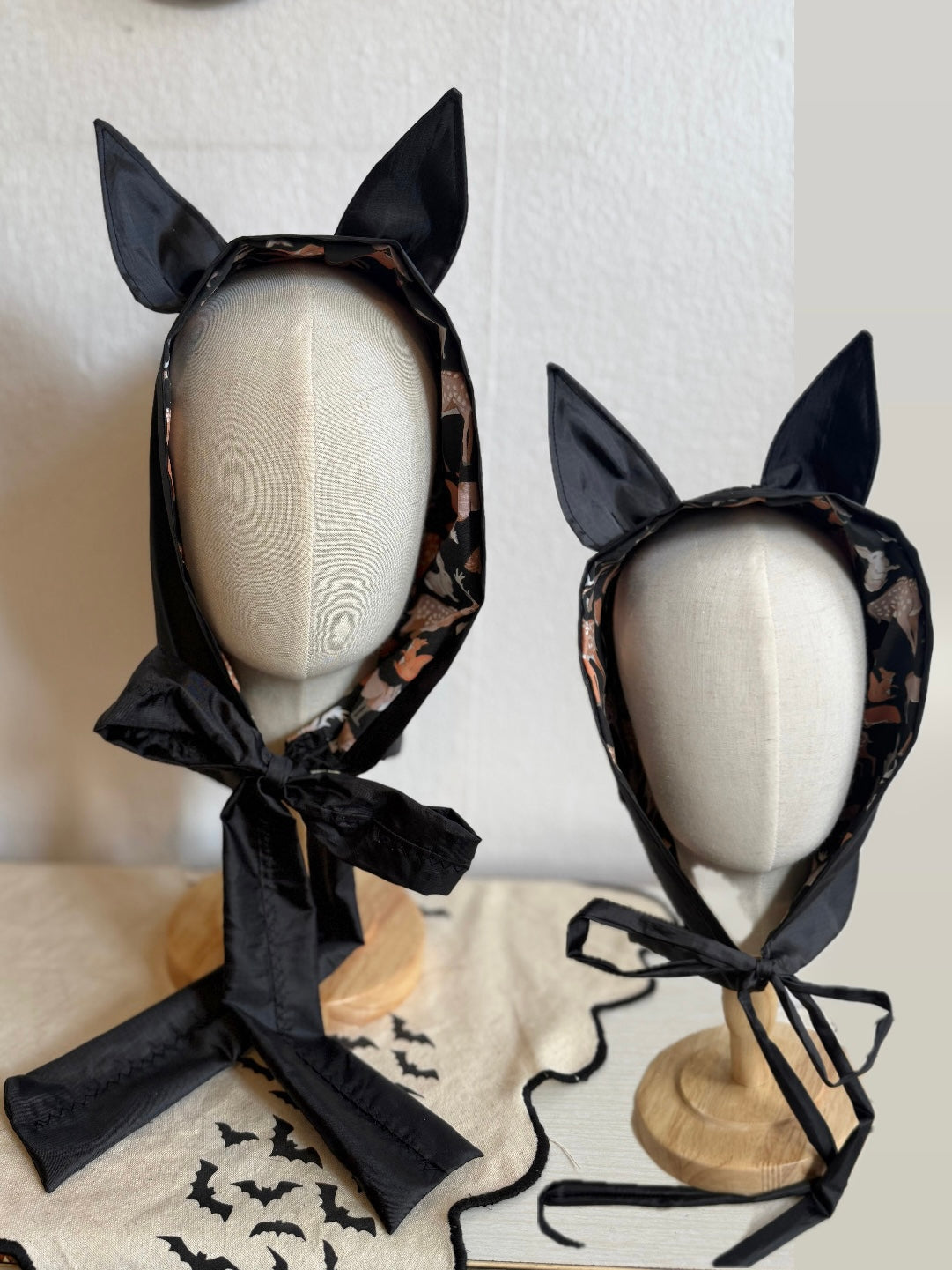 Bat Ear Rain Hood (made to order)