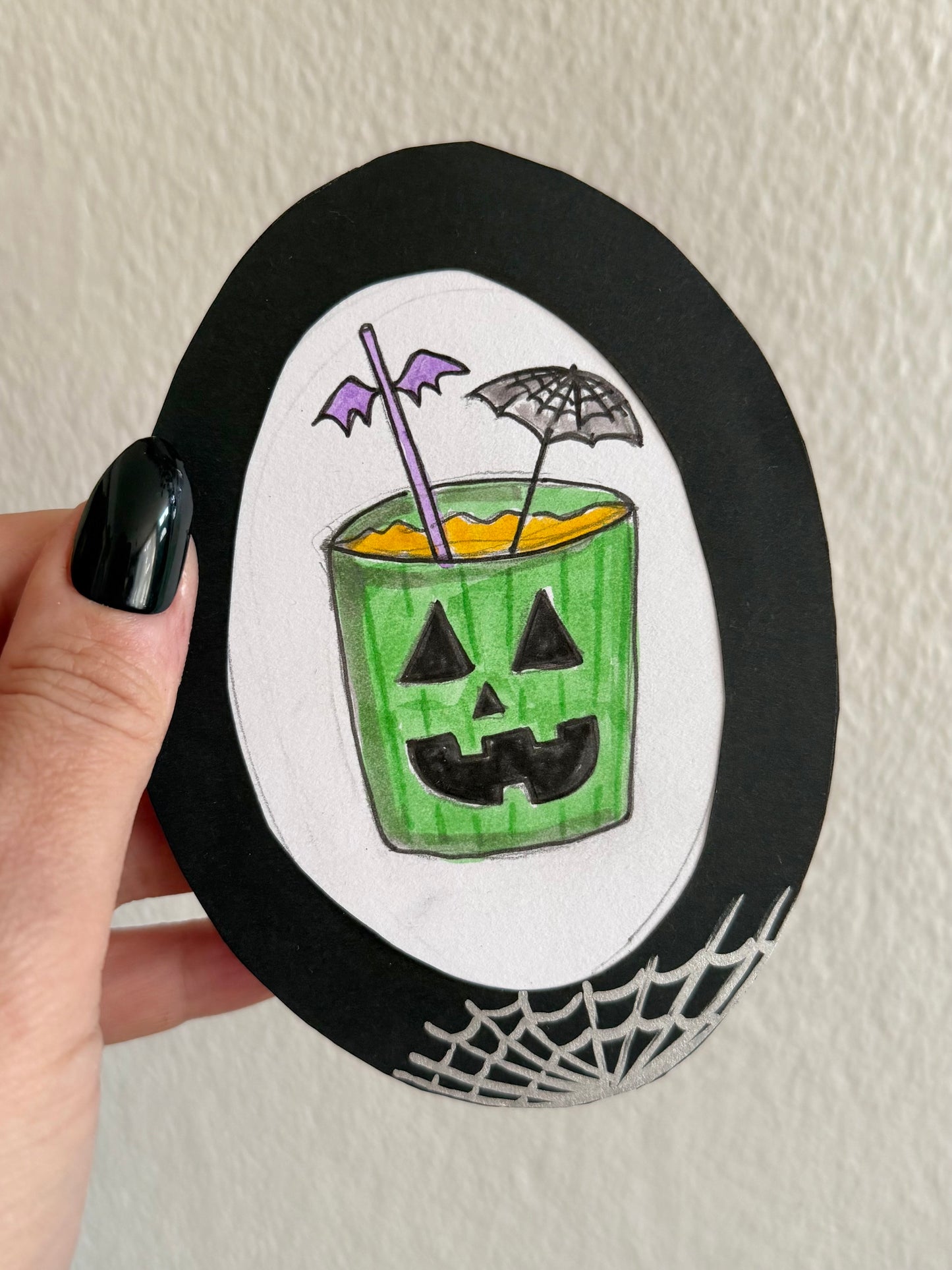 Summerween Green Jack-o-lantern Cocktail - Spooky Doodle