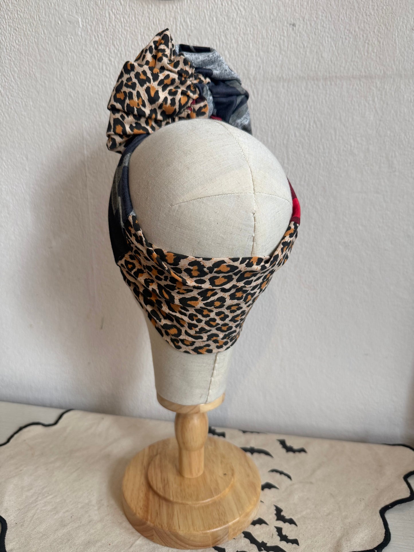 Punky Patchwork Pre-tied Headband
