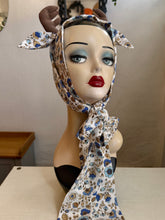 Load image into Gallery viewer, Display head with floral deer antler headband surrounded by decorative mushrooms and leaves.