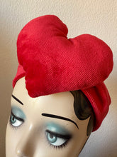 Load image into Gallery viewer, Red velvet valentines romantic heart headband  