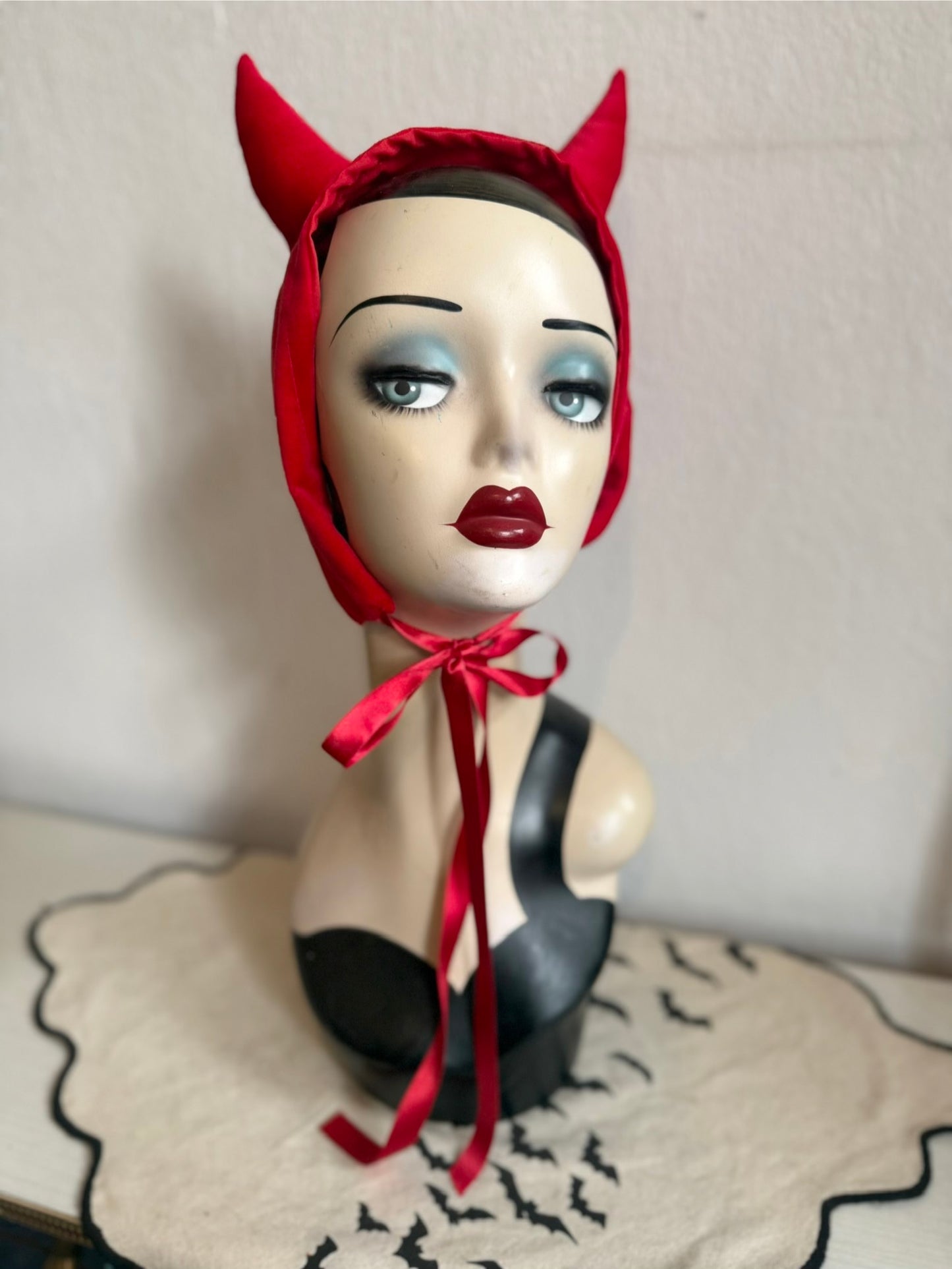 Red Velvet Devil Headpiece