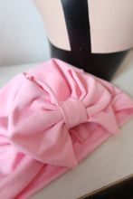 Load image into Gallery viewer, SALE ITEM: BOW KNOT Light Pink (Full Coverage) 1940s Style Pre-tied Turban