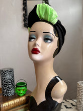 Load image into Gallery viewer, Gothic Halloween alternative fashion green &amp; black headband 