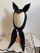Load image into Gallery viewer, Bat Ear Bonnet in Black