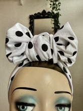 Load image into Gallery viewer, Vintage summer polka dot turban headscarf  